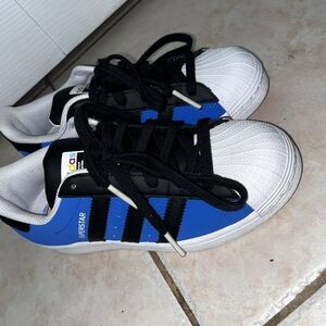 adidas Kids Black and Blue Sneakers